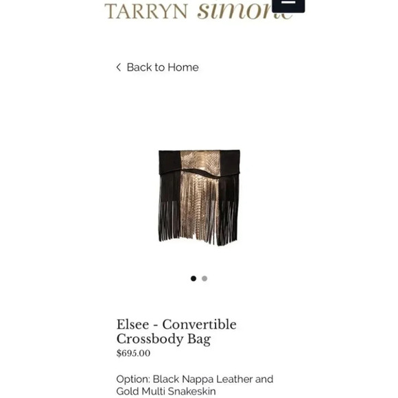 NWT Tarryn Simone Elsee Convertible Crossbody Bag - Picture 4 of 17